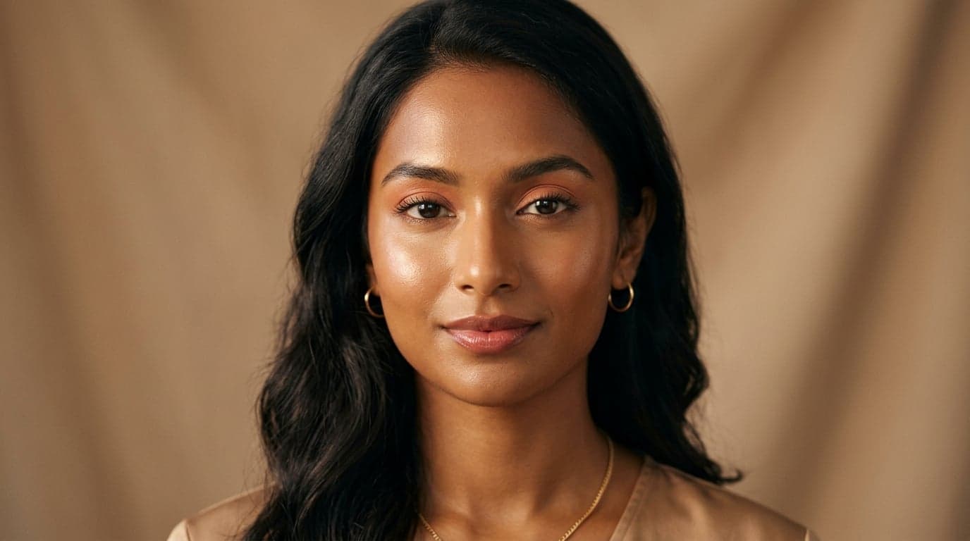 Woman with radiant, healthy skin — Belora personalized beauty