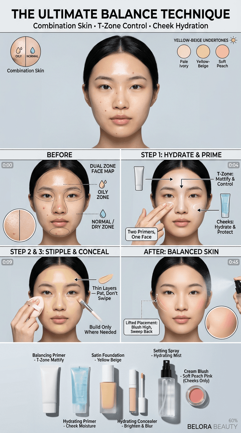 Combination skin type