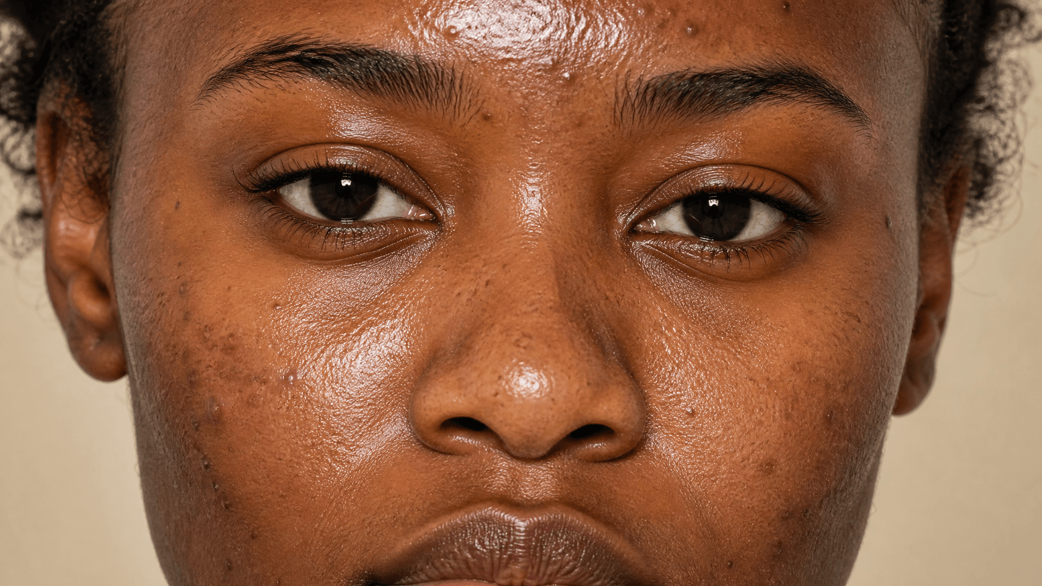 Oily / Acne-Prone skin type portrait